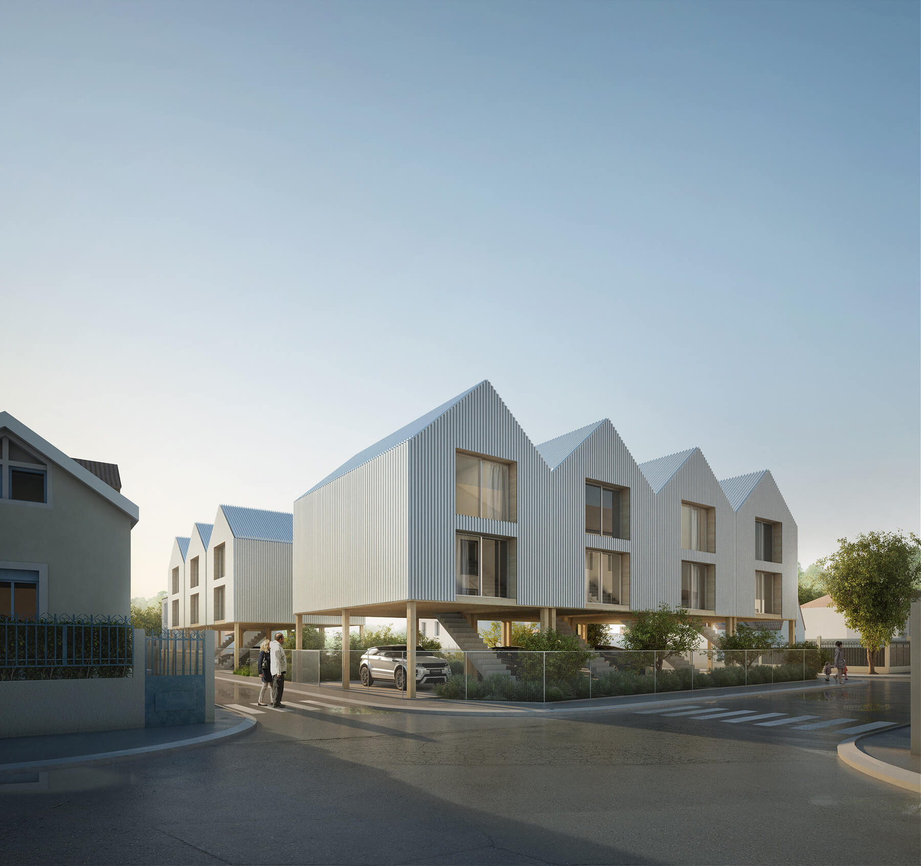 GFC architecture - 7 dwellings